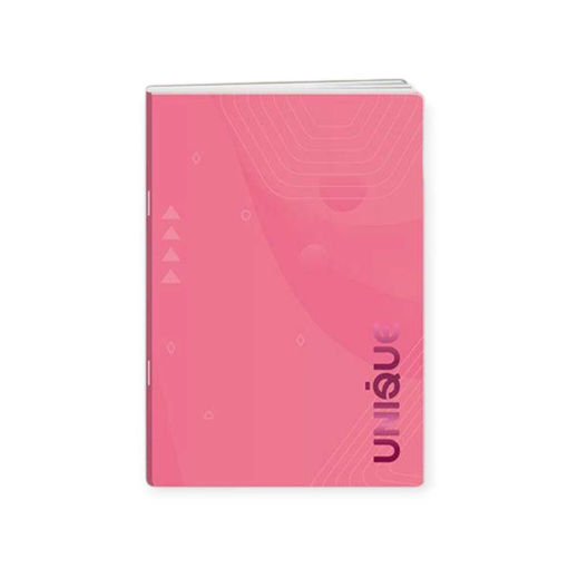 Picture of A4 UNIQUE LINED GLUED NOTEBOOK 96PGS PINK